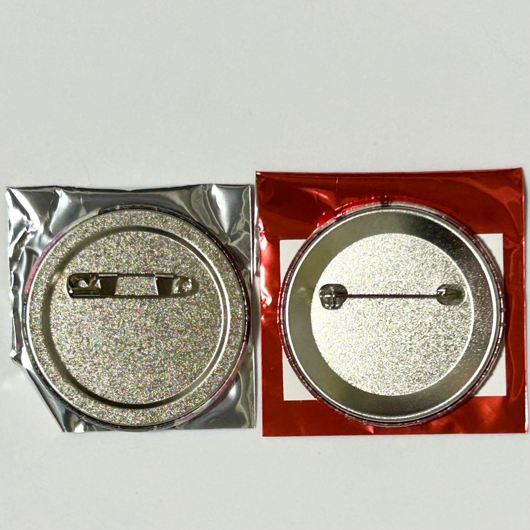 【鬼滅の刃】　冨岡義勇　缶バッジ2種　柿安コラボ　干支2026 午年