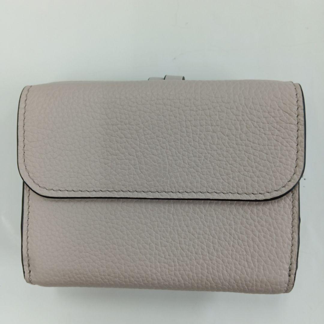 KM012 クロエ 美品 アルファベット 3つ折り財布 箱付き ゴールド金具