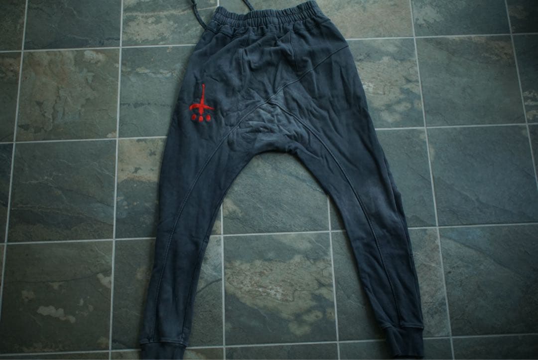 CVTVLIST 加工 サルエル リブ スウェット パンツ カタリスト