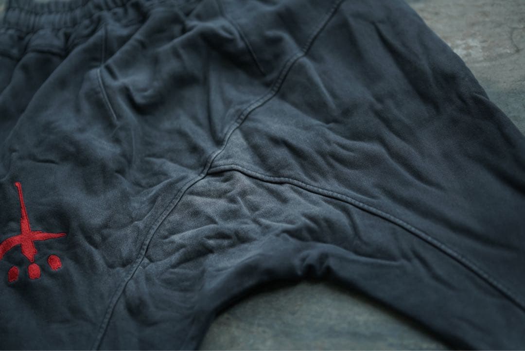 CVTVLIST 加工 サルエル リブ スウェット パンツ カタリスト