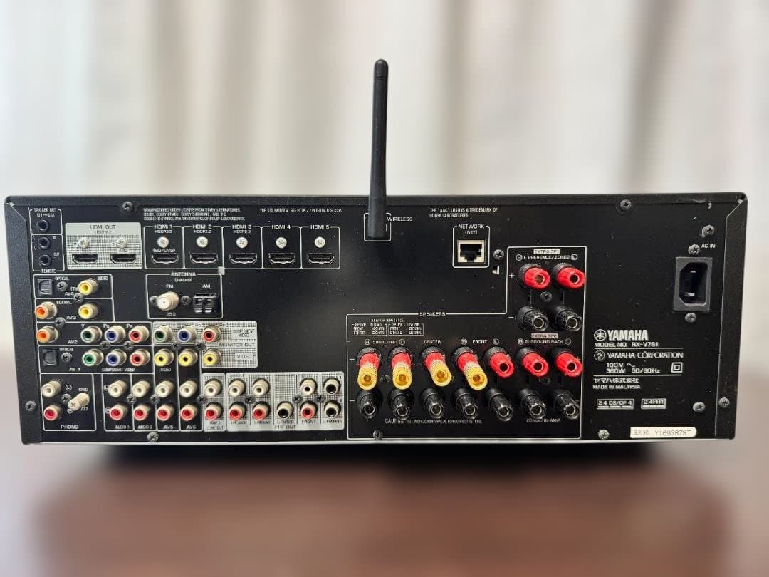 Yamaha RX-V781 AVレシーバー ブラック