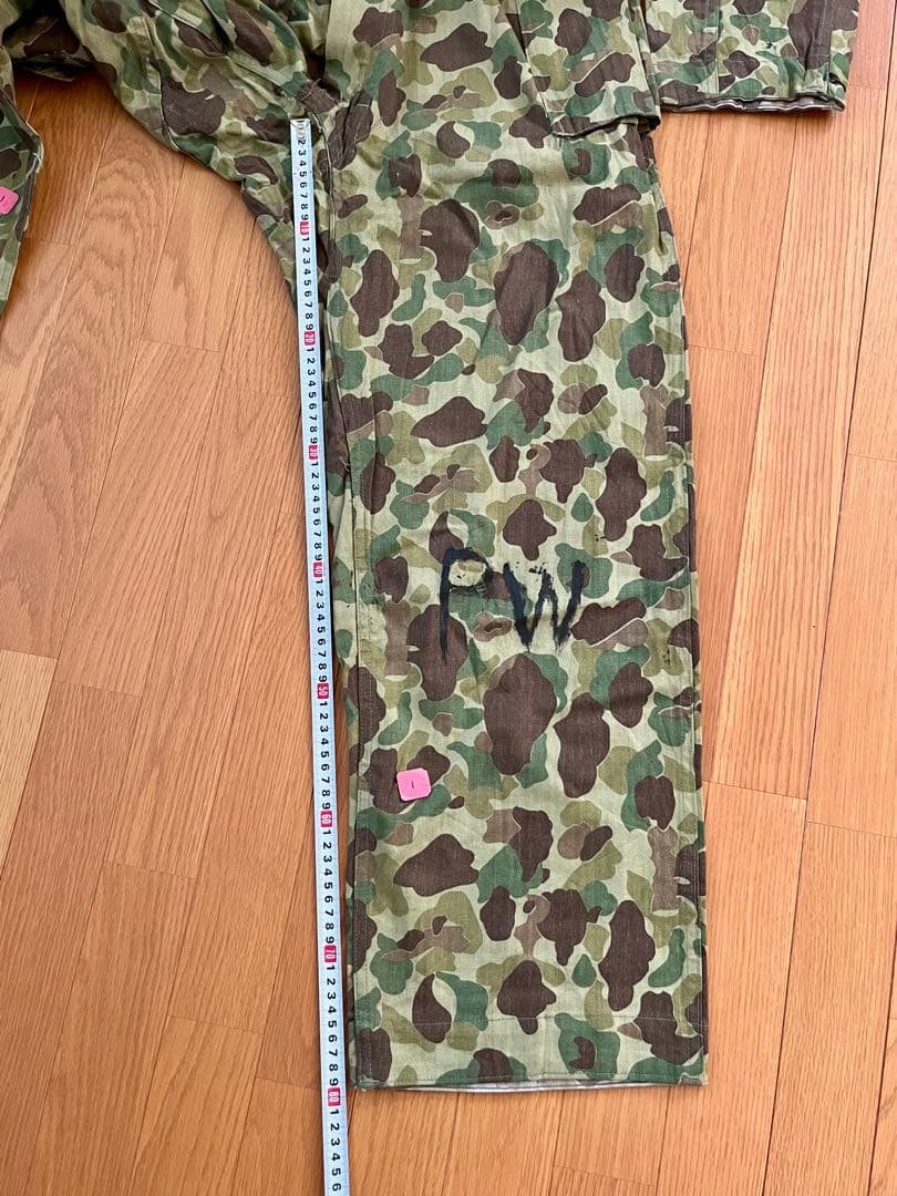40s U.S.ARMY ダックハンターカモHBT 本物実物デッドストック PW