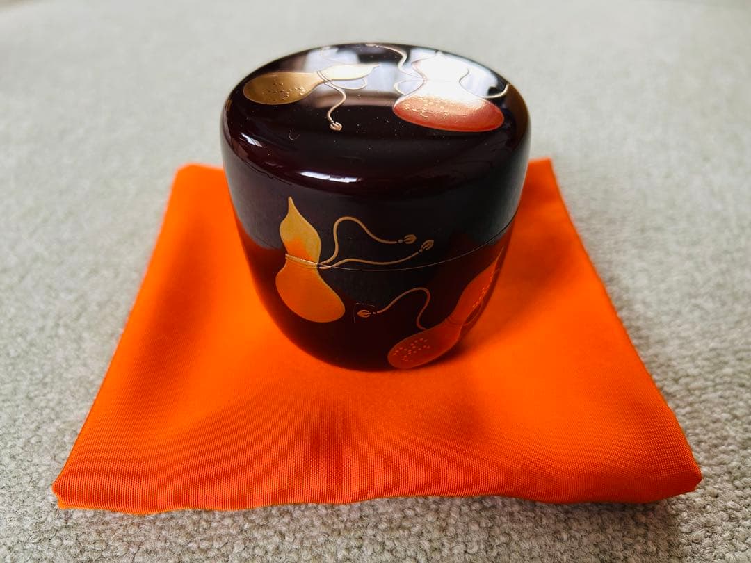 未使用品　六瓢　蒔絵　大棗　茶道　表千家