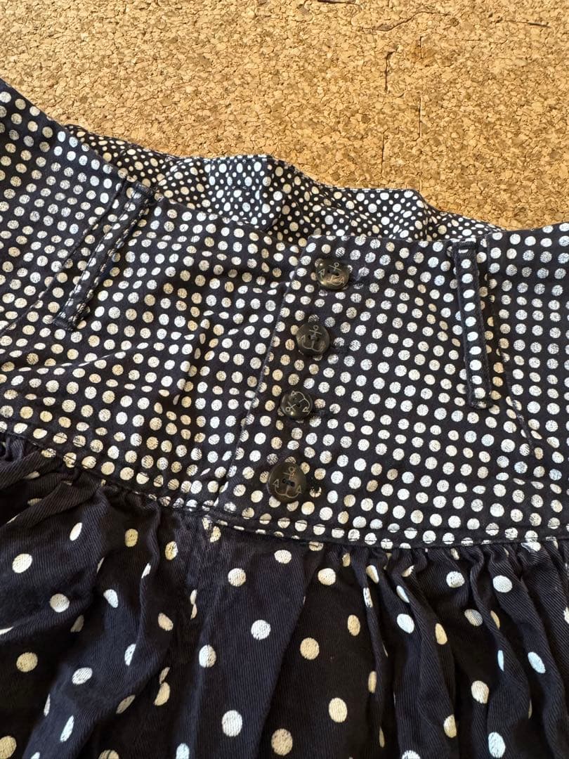 キャピタル KAPITAL 3種水玉模様フレアキュロット