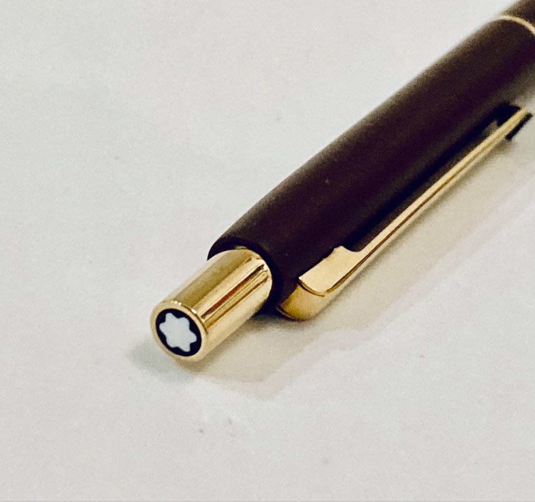 ドイツ製◆モンブラン 高級ボールペン Sライン MONTBLANC 1980s茶