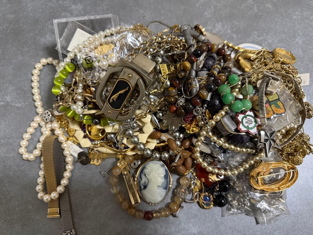 アクセサリー　ネックレス宝石　指輪　シルバー925 純銀 K18GF ジャンク