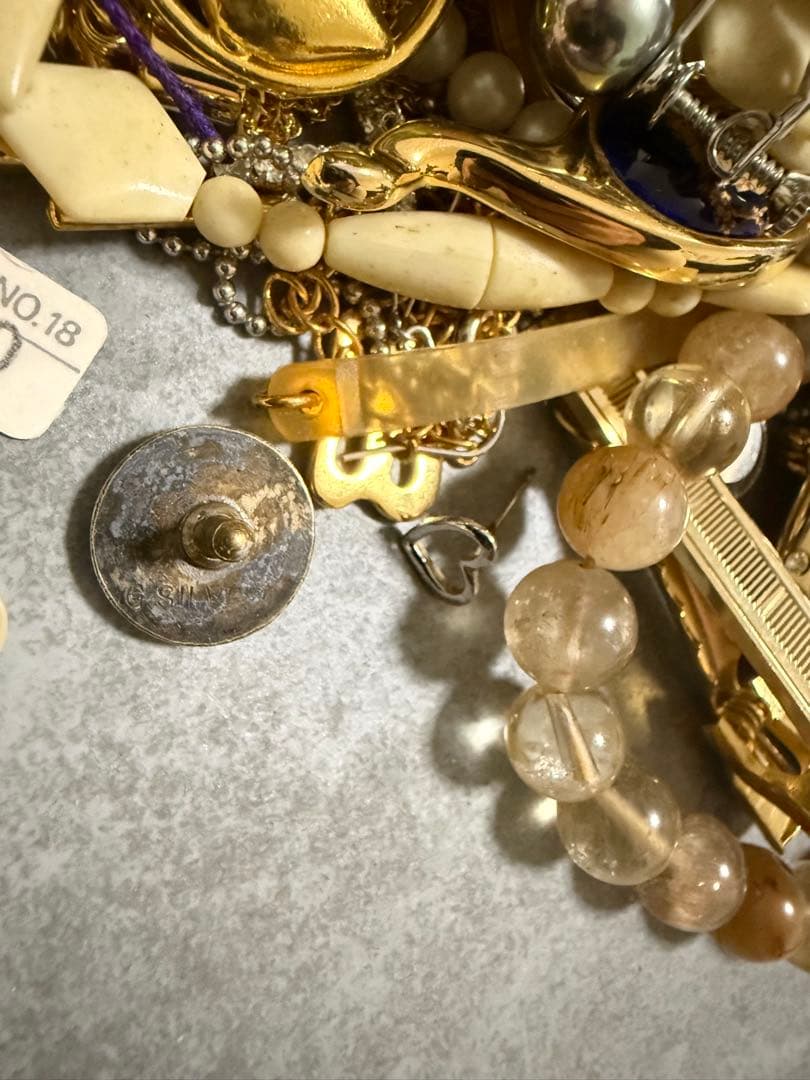 アクセサリー　ネックレス宝石　指輪　シルバー925 純銀 K18GF ジャンク