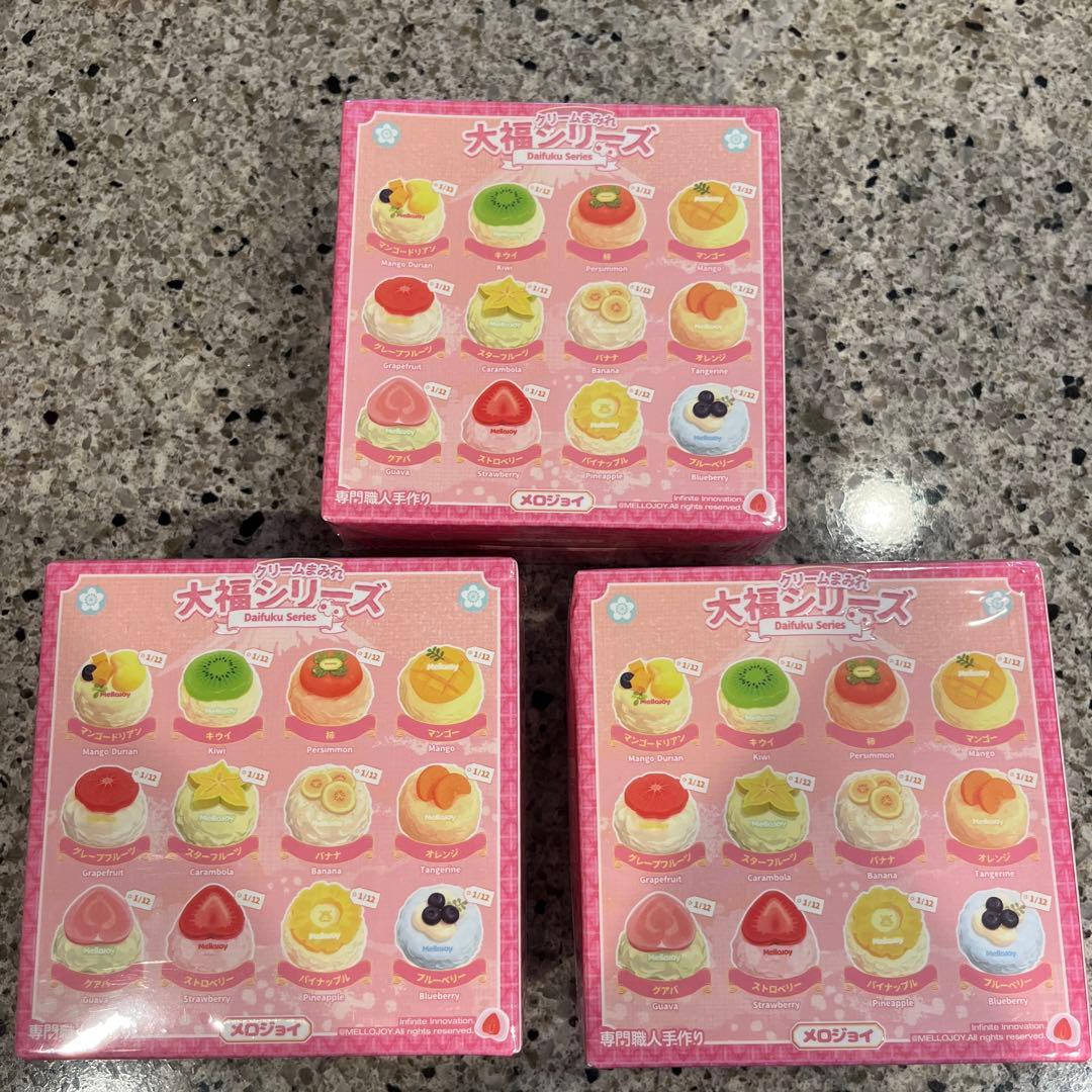 Mellojoy メロジョイ　スクイーズ　大福　新品　未開封　シュリンク付き　3