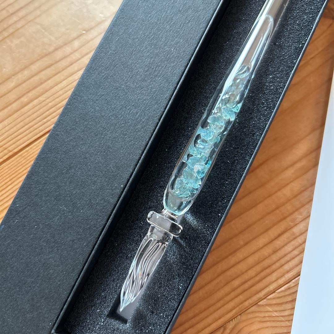 ストームグラス　アパタイト　ガラスペン　万年筆　インク