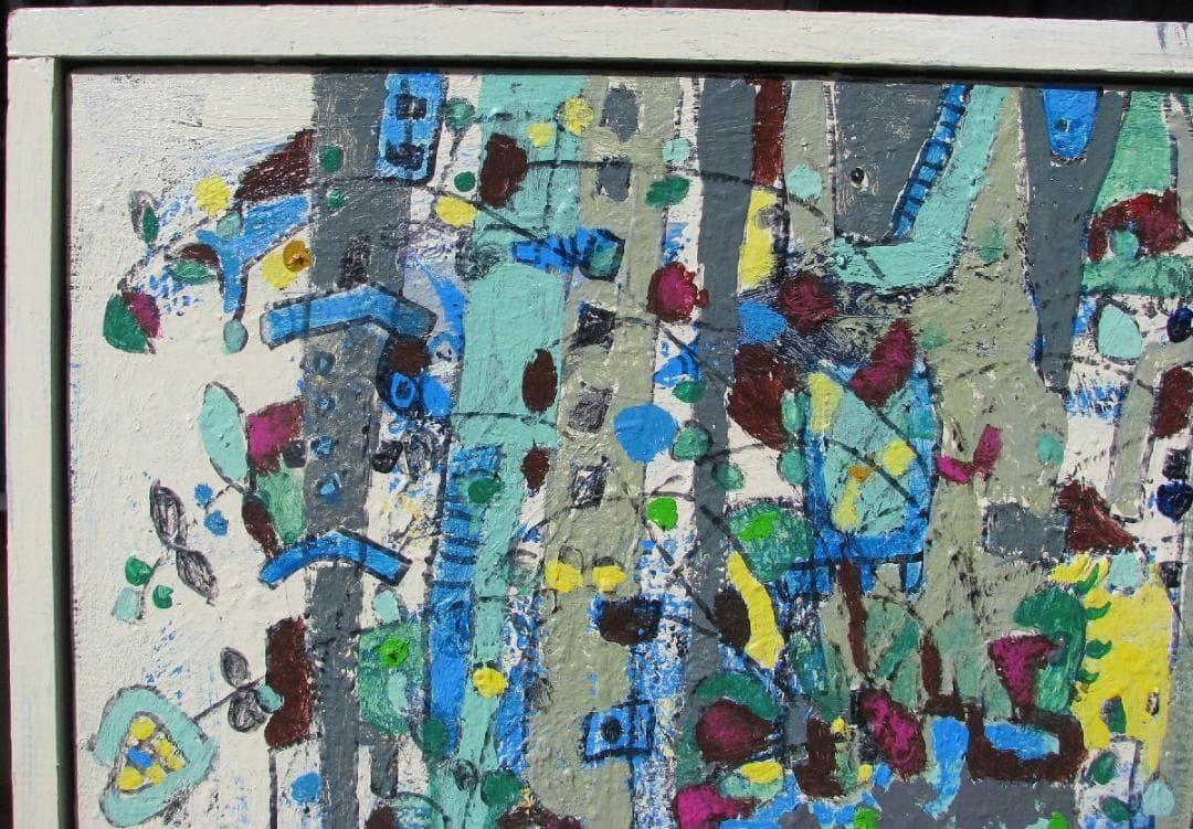 ☆決算☆尼崎～西宮～伊丹,前衛美術,埋もれた鬼才,西口典子「花冠」20号油彩