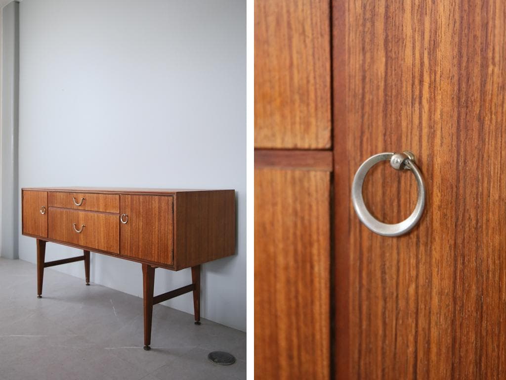 英国アンティークMeredew製サイドボード/木製机/テレビ台(91-216)