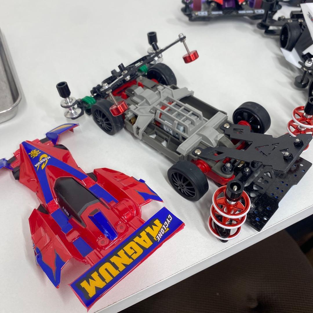 ミニ四駆セット タミヤ収納ボックス付き　MSフレキ提灯