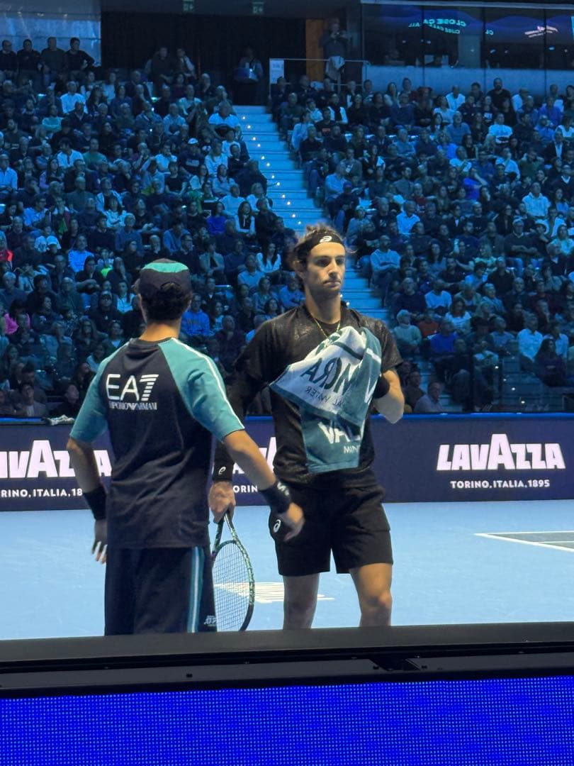 ［現地調達］ATP FINALS TORINO タオルARMANI