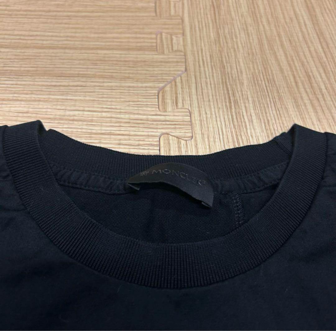 MONCLER Tシャツ　黒ワッペン　モンクレール　ブラック