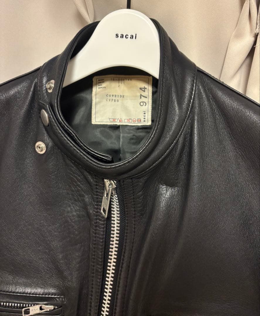 sacai 16SS 変形ライダースジャケット