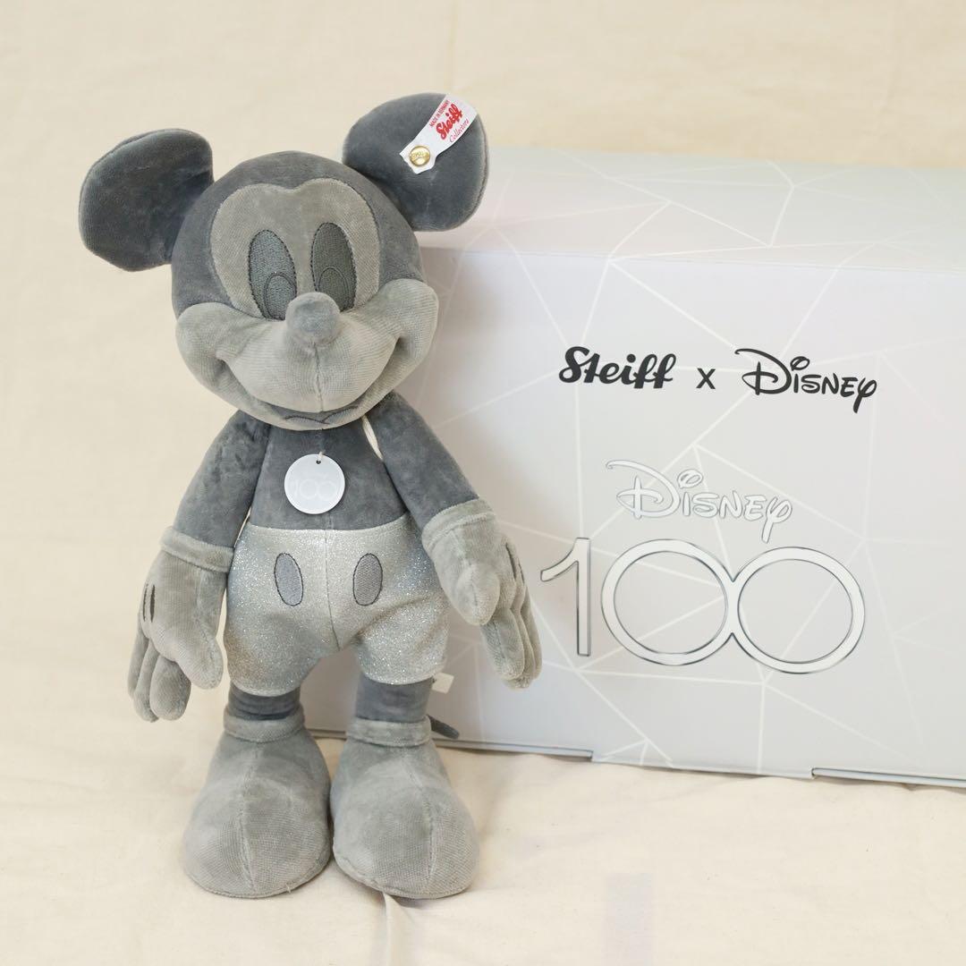 ミッキーマウスプラチナ　シュタイフD100 ディズニー　ぬいぐるみ