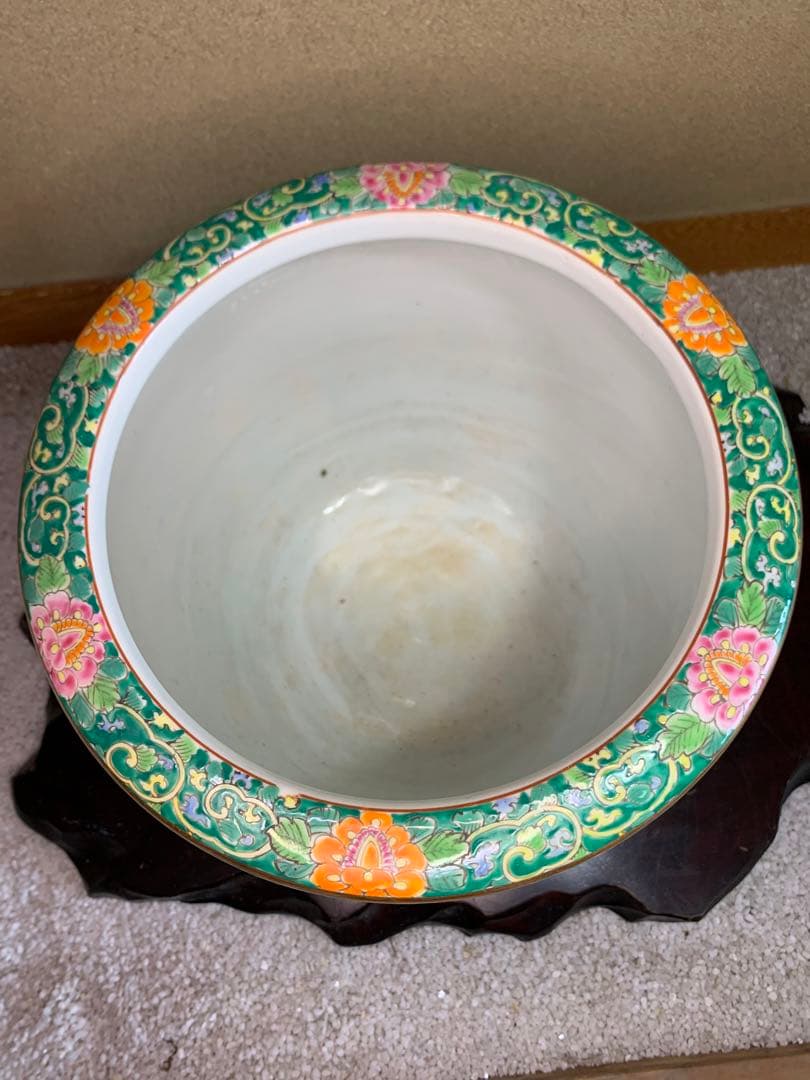 火鉢　嘉山銘　古美術　アンティーク　めだか