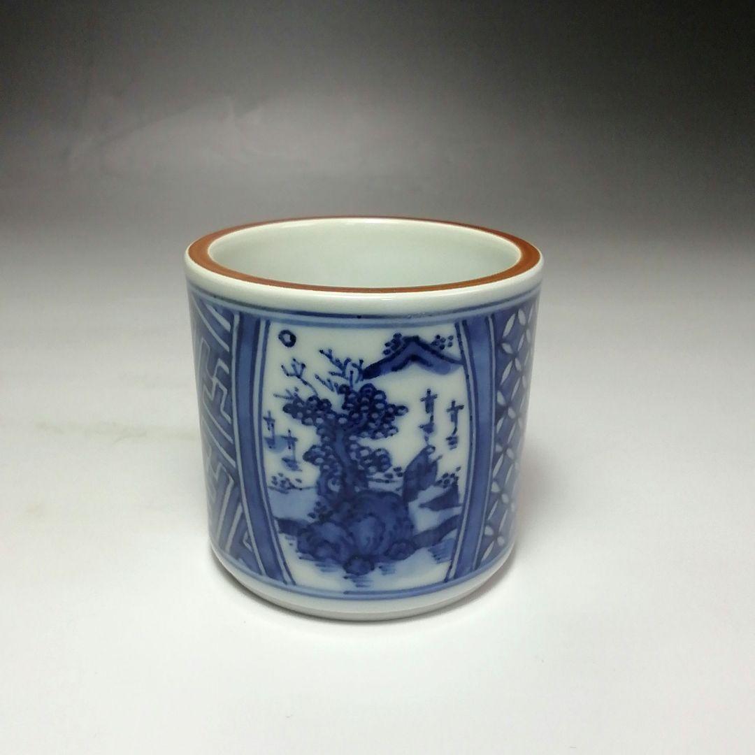 Ｓ５８５　皆具　『染付　台子皆具』『平安　秀峰造』　共箱　茶道具