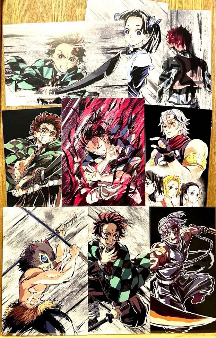 113 鬼滅の刃　全集中展　無限列車編　遊郭編　幕間画　ポストカード　9枚