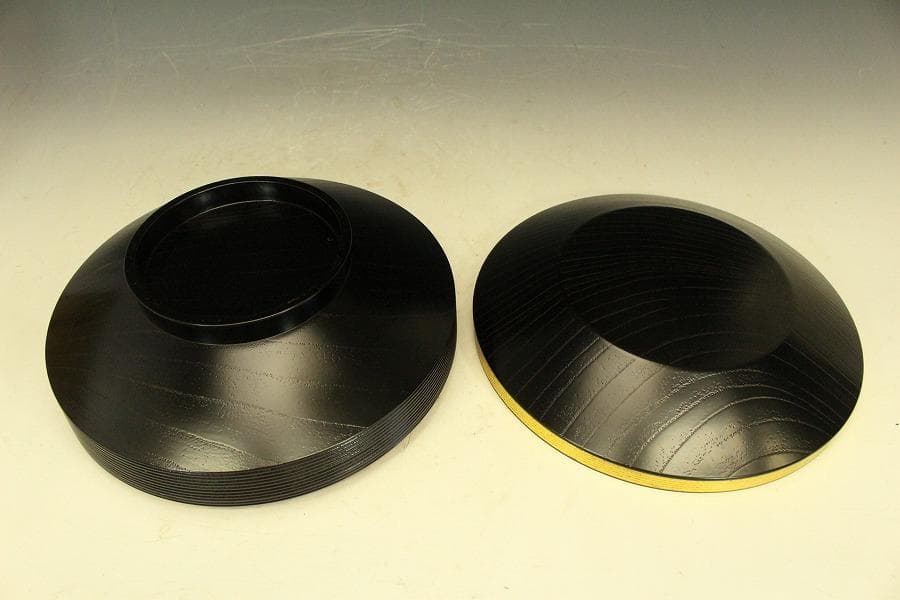 茶道具 塗師 宗哲 即中斎好 独楽喰籠 書付(A225)