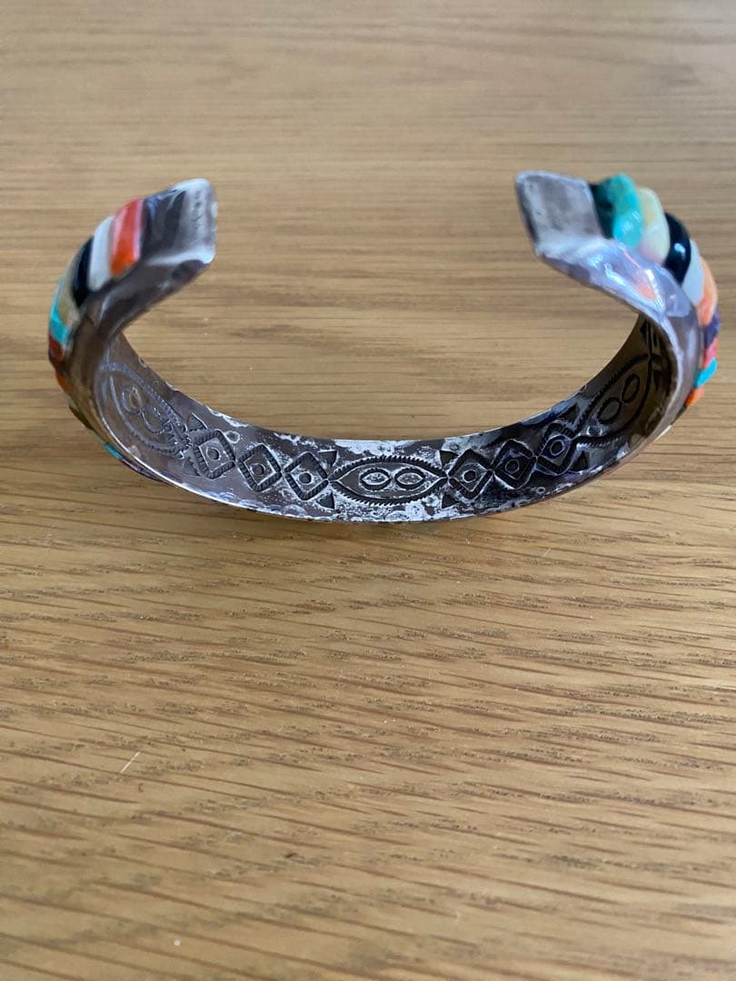 レイアダカイ Ray Adakai ナバホ族 マルチインレイ・バングル