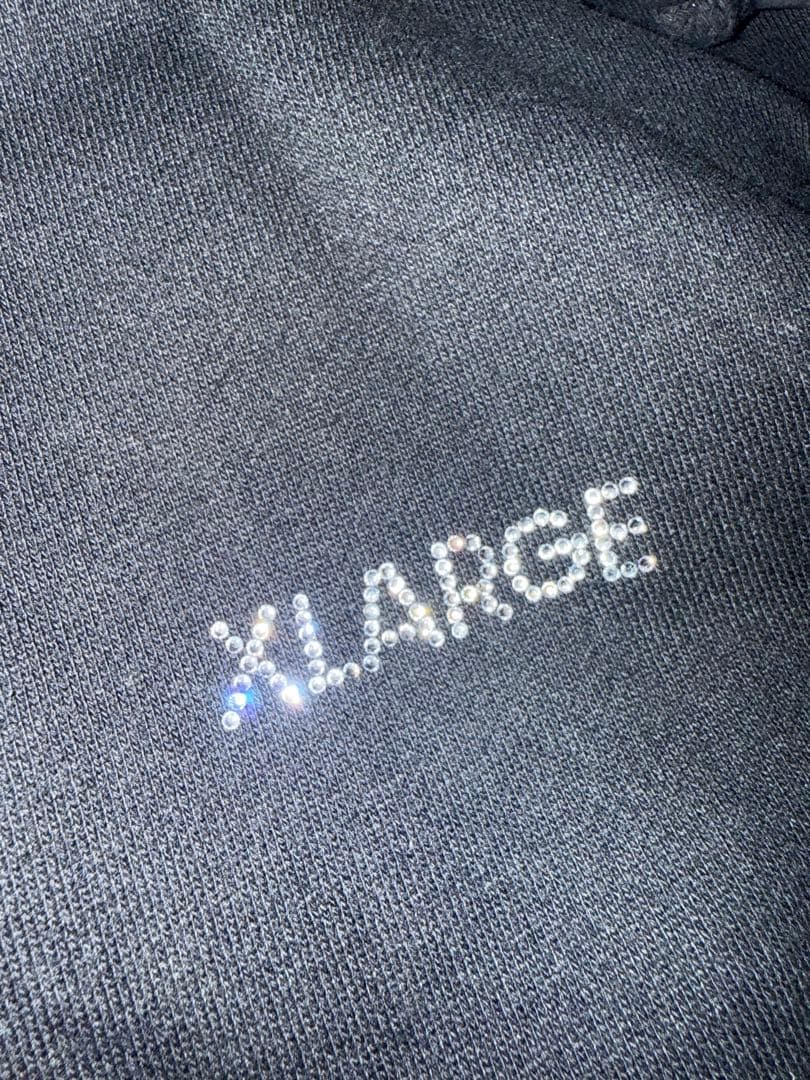 ほぼ新品XLARGE ブラック XLラインストーン