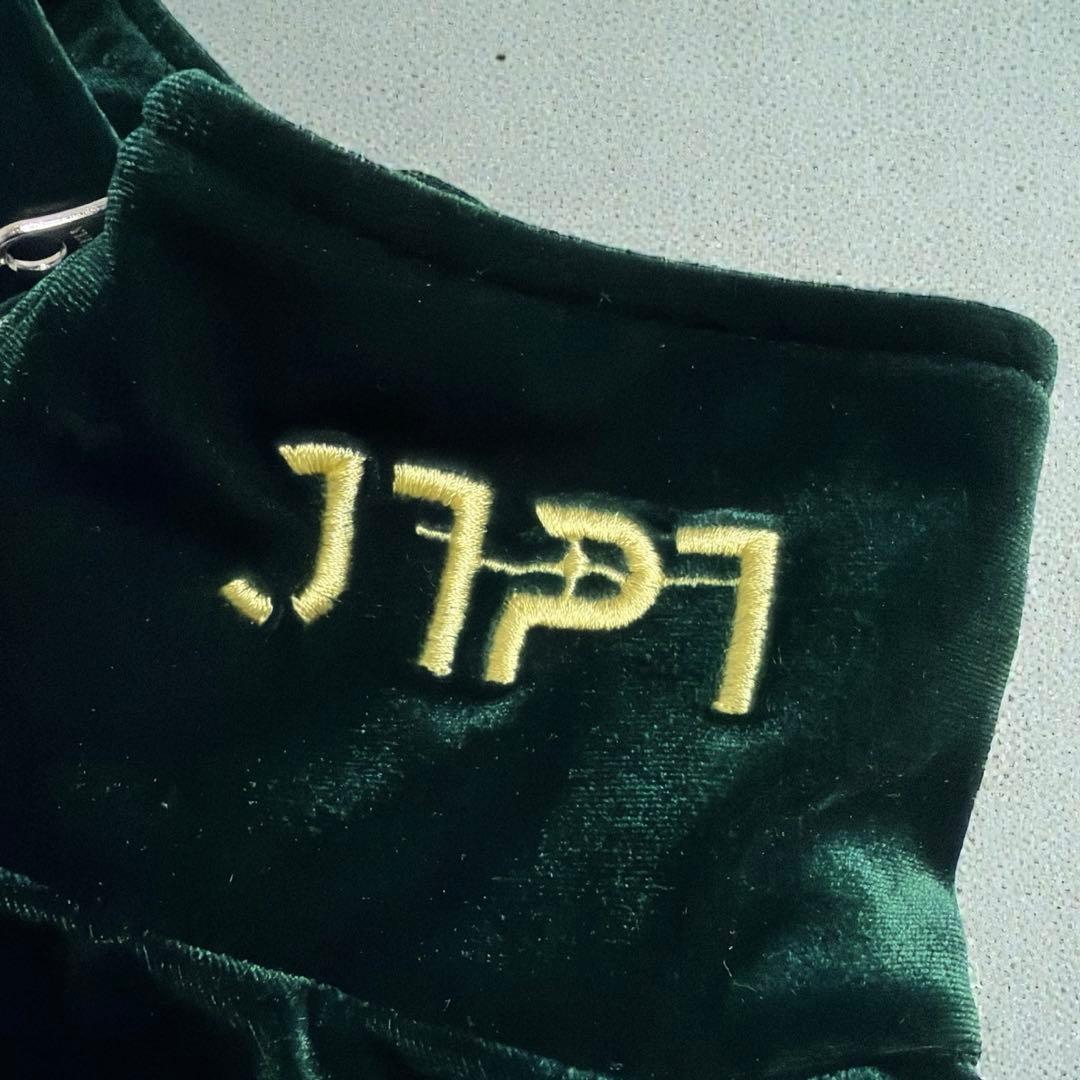 極美品 JTPT 伊藤裕樹 ベロア セットアップ RIZIN L 緑 太陽刺繍