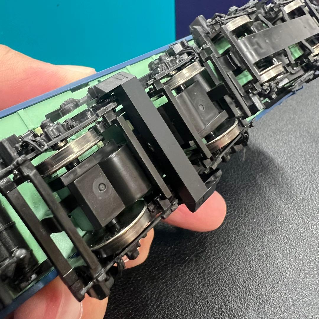 【美品】EF66 55型 青色電気機関車 (ひさし付)HOゲージ⑨