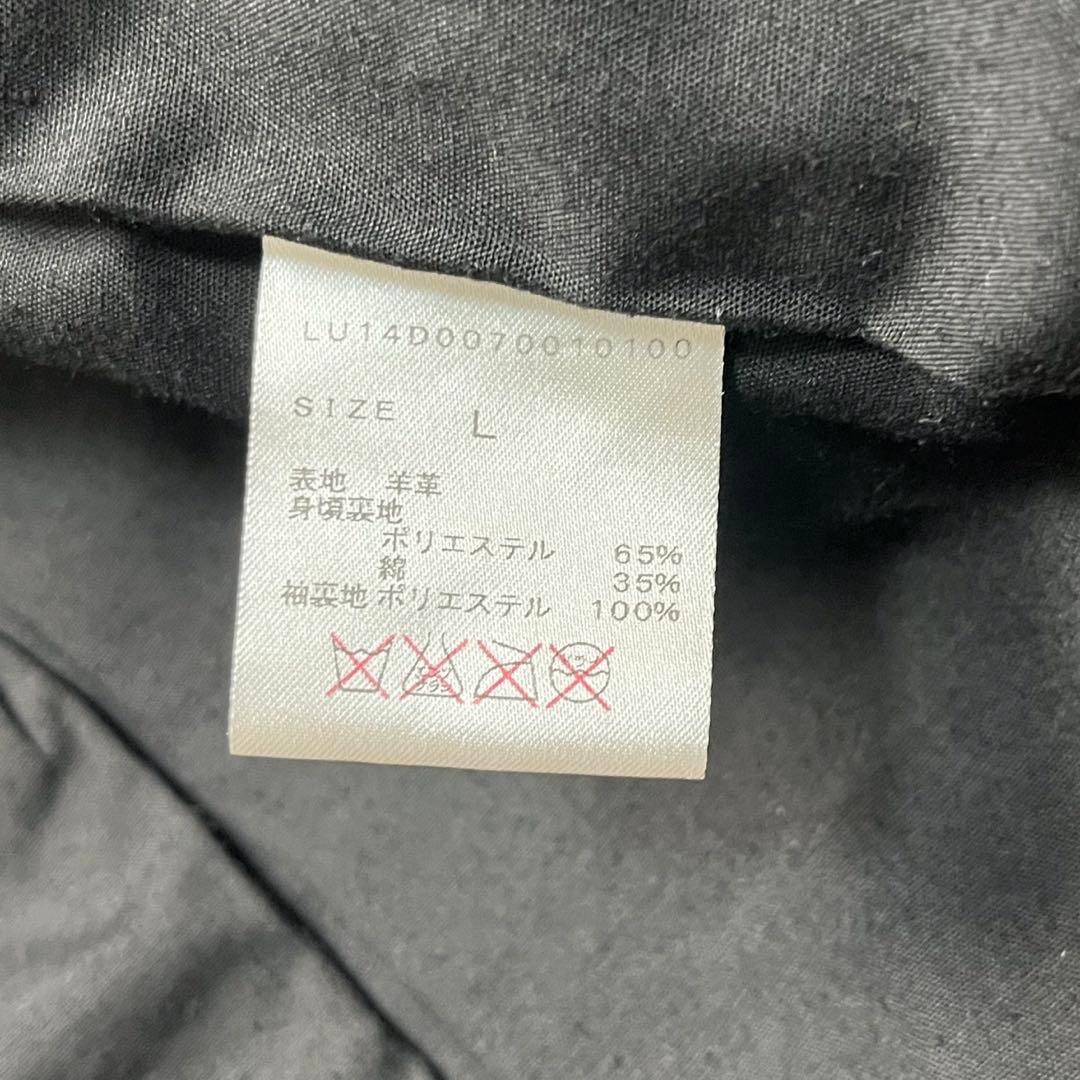 Lsize/極美品✨ Lui's シングルライダース ラムレザー 羊革 黒