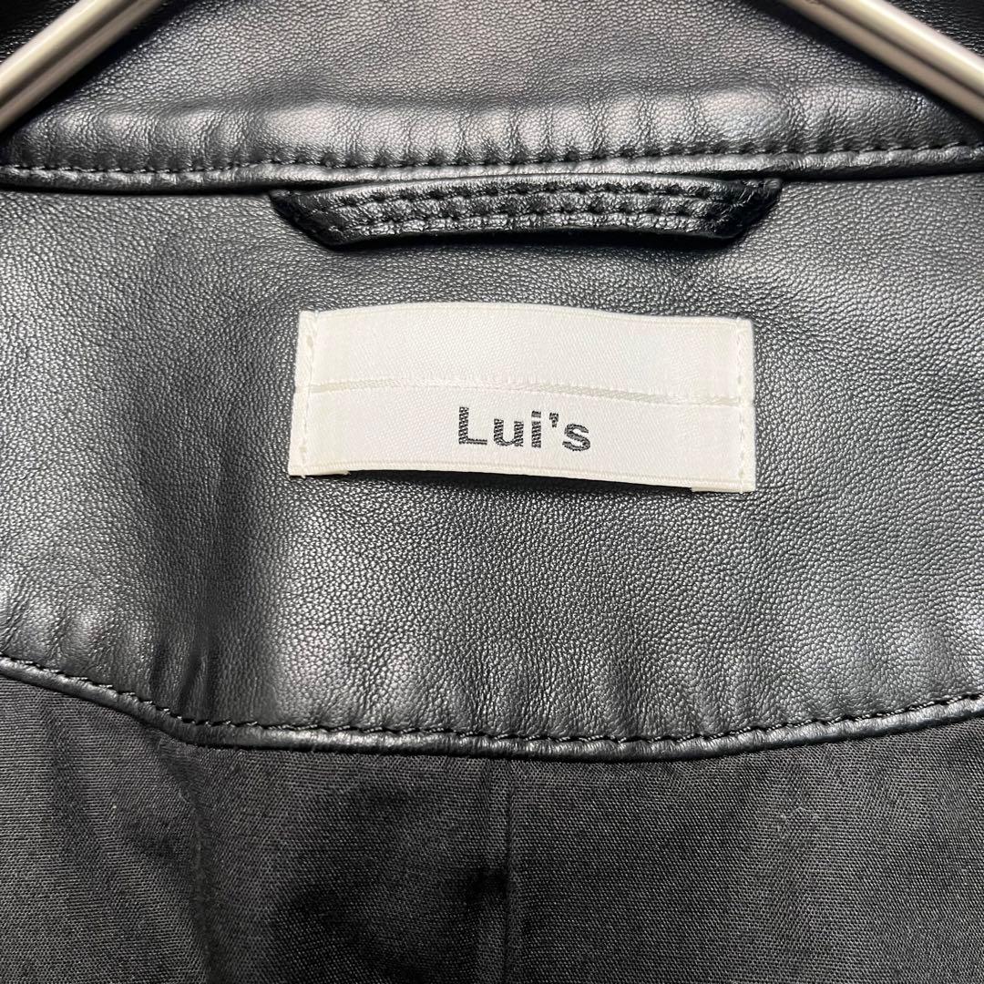 Lsize/極美品✨ Lui's シングルライダース ラムレザー 羊革 黒