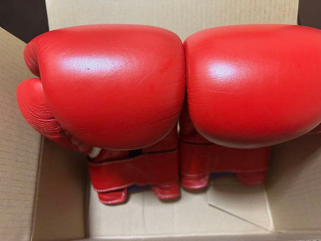 ウイニング　プロフェッショナルタイプ１２オンス　マジックテープ式　レッド