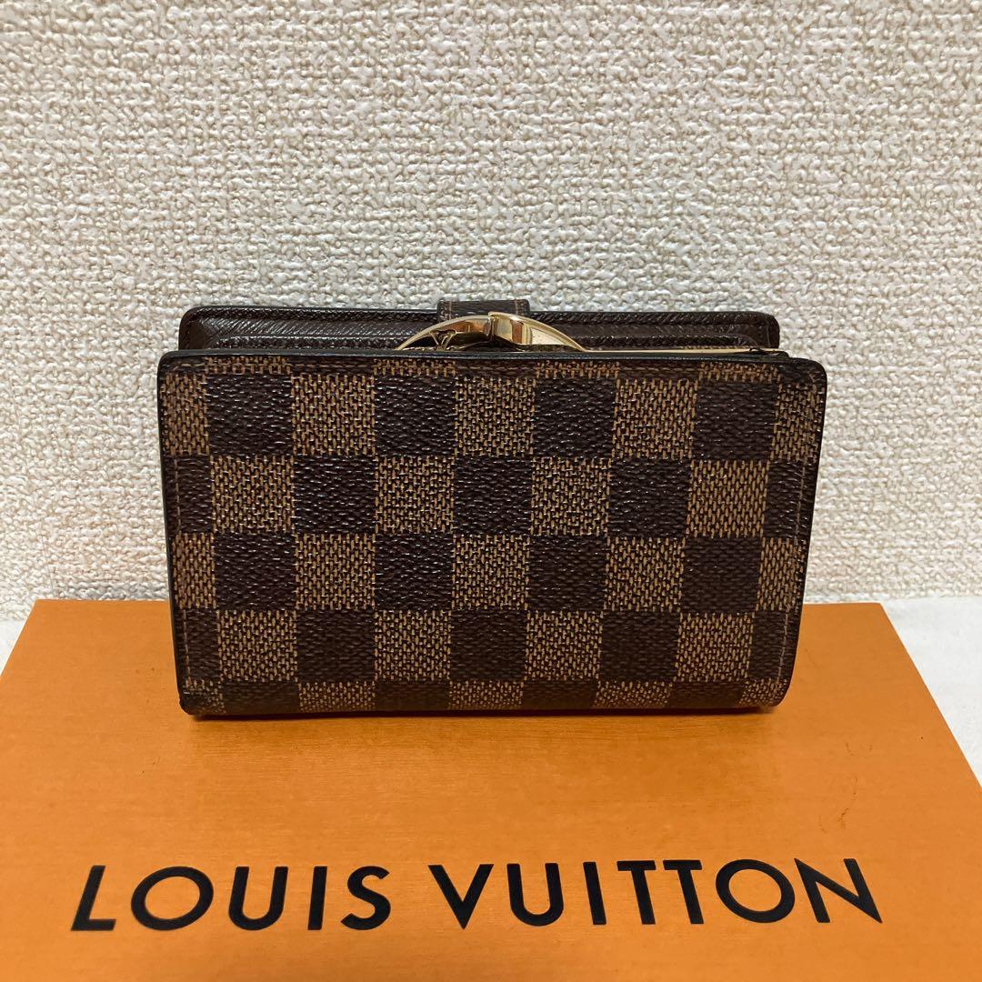 ✨美品・鑑定済✨ルイヴィトン ダミエ ポルトモネ ビエ ヴィエノワ 財布 がま口