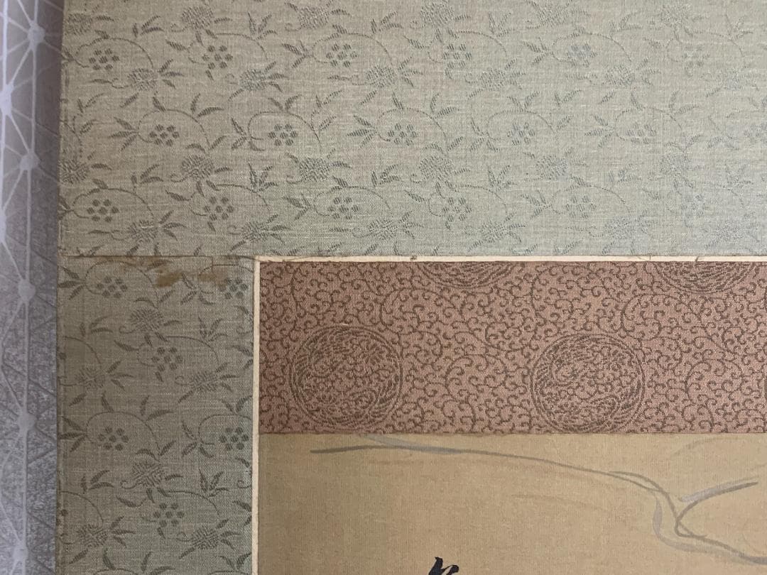 椿椿山 舞鶴旭日香海桃秀 絹本 肉筆 掛軸 南画家 渡辺崋山師事 7548