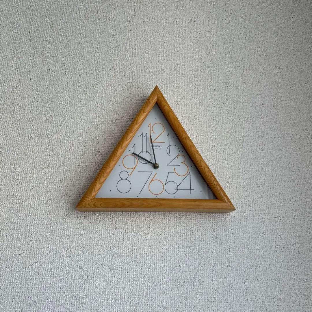 3yen様　ORIENT トライアングル CLOCK ポストモダン　80s
