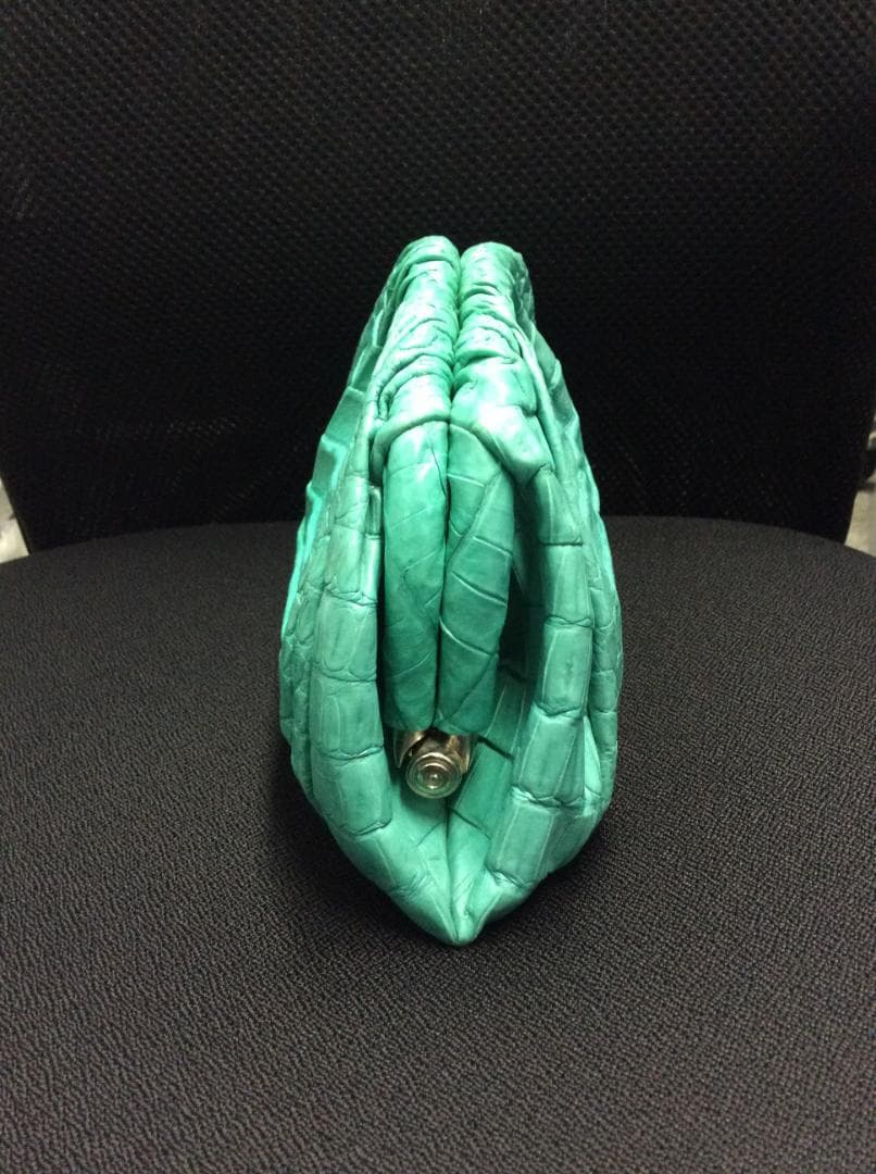 NANCY GONZALEZ/ナンシーゴンザレス　クロコがまぐちバッグ