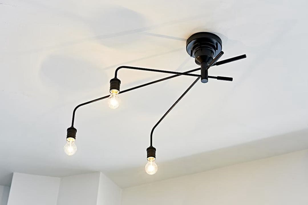 INTERFORM★NAROST ナロスト★3灯 シーリングライト (電球なし)