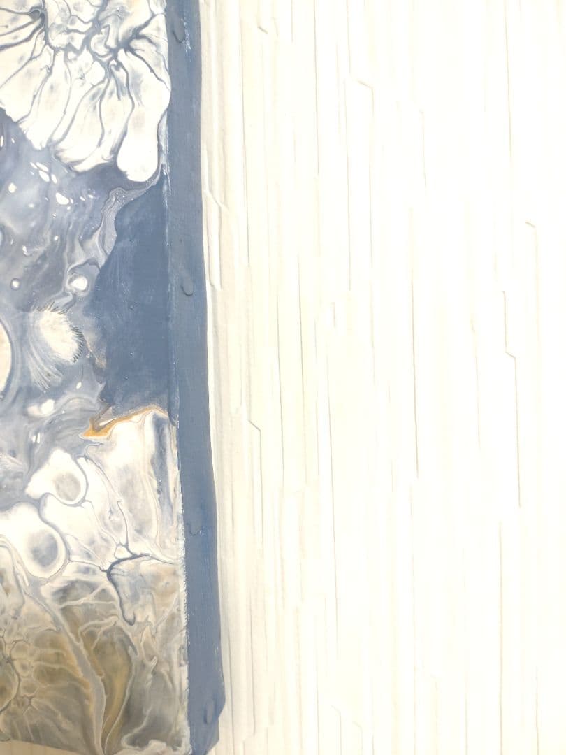 シロクマの油絵【アイスフロート】1点物の原画◆作者サイン入り/油彩画