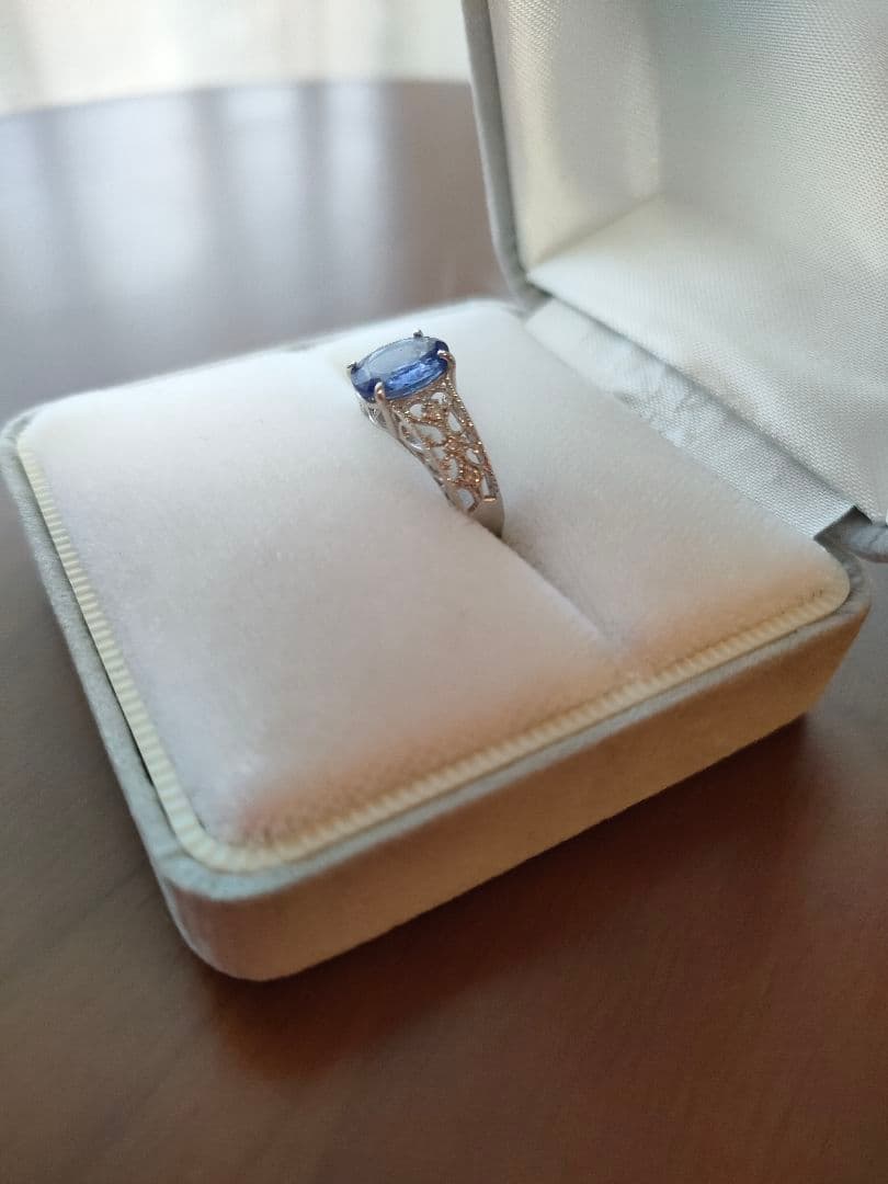 プラチナ900 タンザナイトリング 9.5号