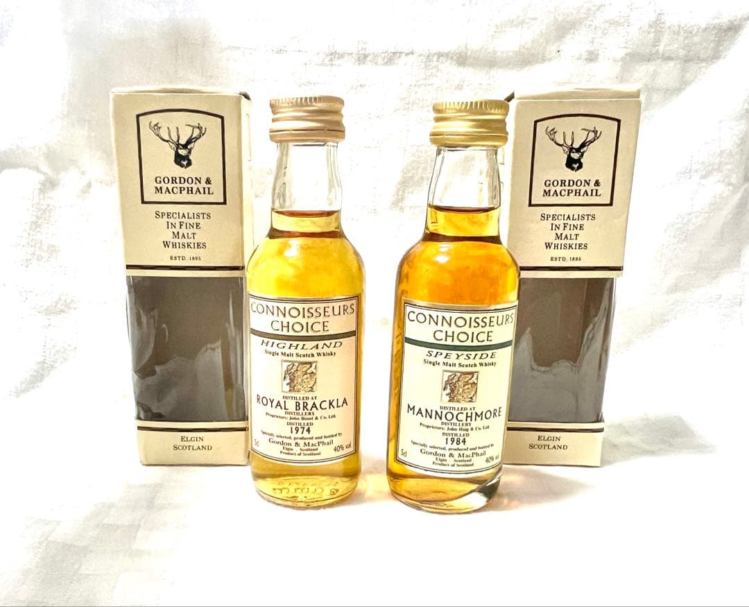 GORDON&MACPHAILミニボトル スコッチウィスキー1974 /1984