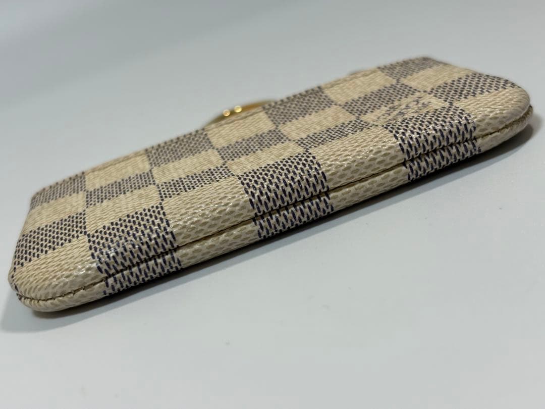 【美品】ルイヴィトン ポシェット クレ ケース ダミエ アズール