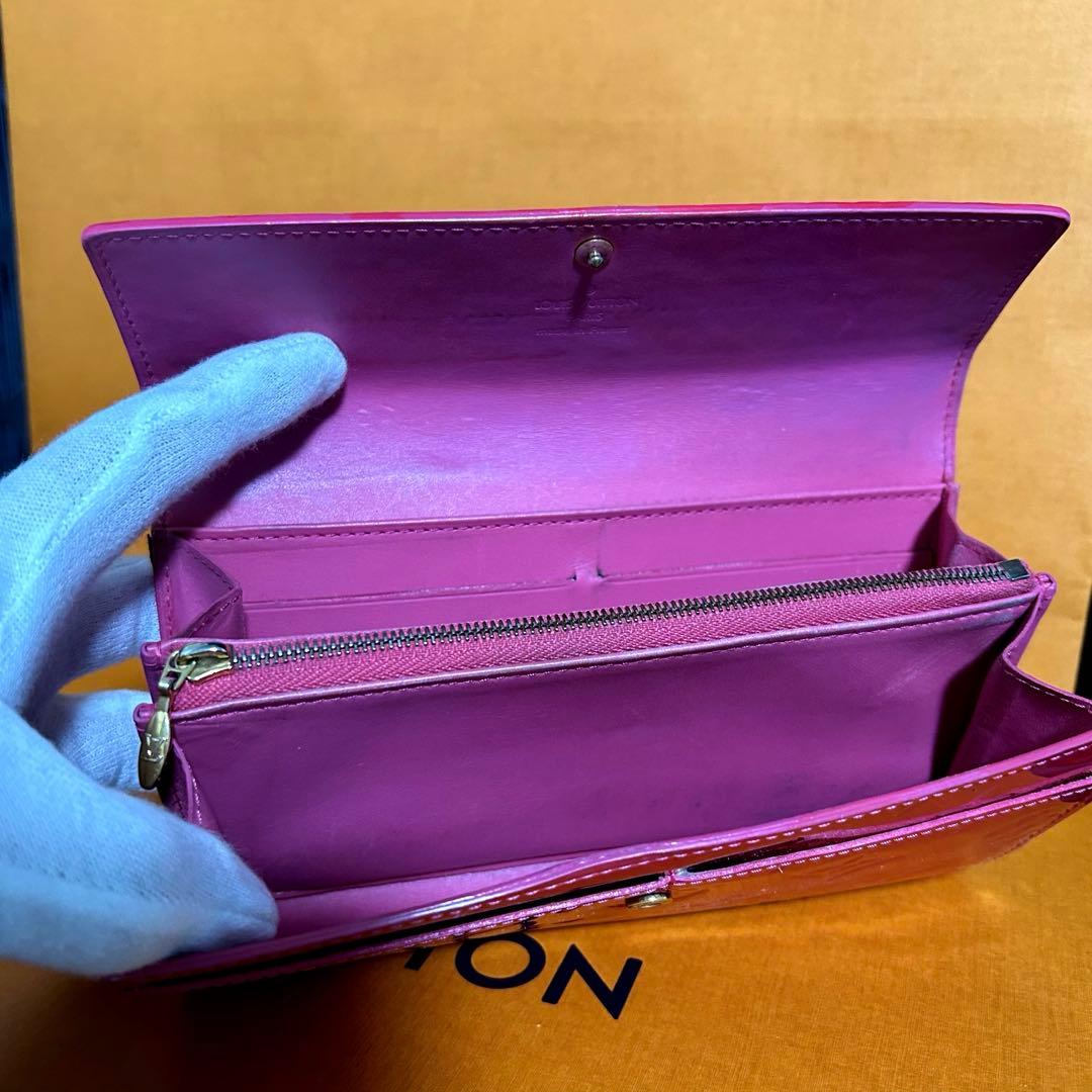 ・ルイヴィトン ヴェルニ 二つ折り長財布 正規品 鑑定済みLOUISVITTON