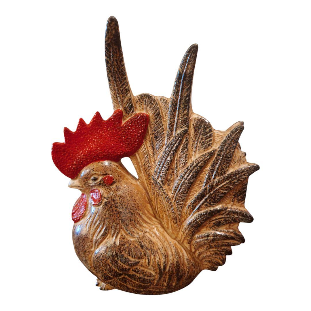 縁起物 陶器製 鶏の置物セット 昭和40年代 当時物