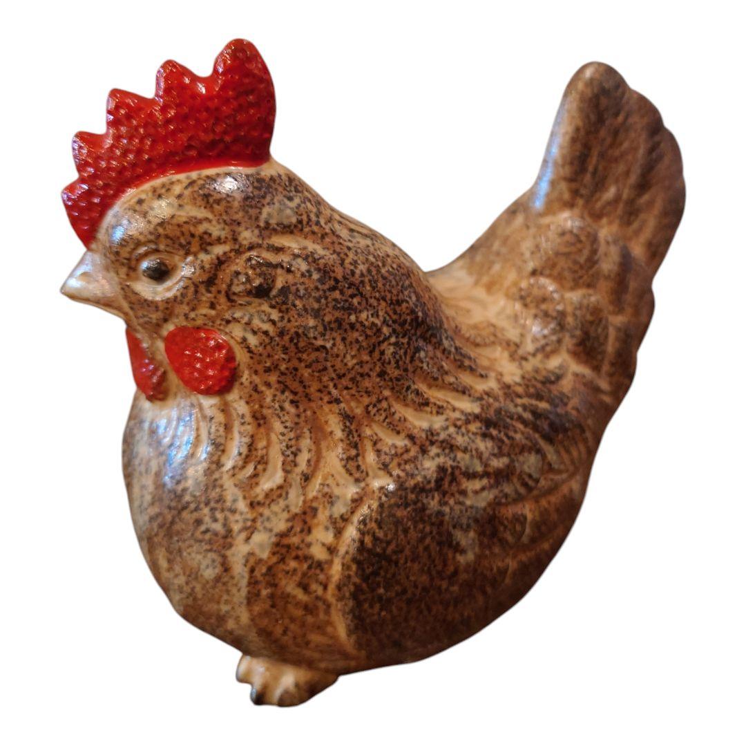 縁起物 陶器製 鶏の置物セット 昭和40年代 当時物