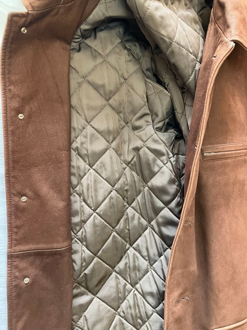 超特希少 コムデギャルソンオム 牛裏革 フード取り外しコート archive