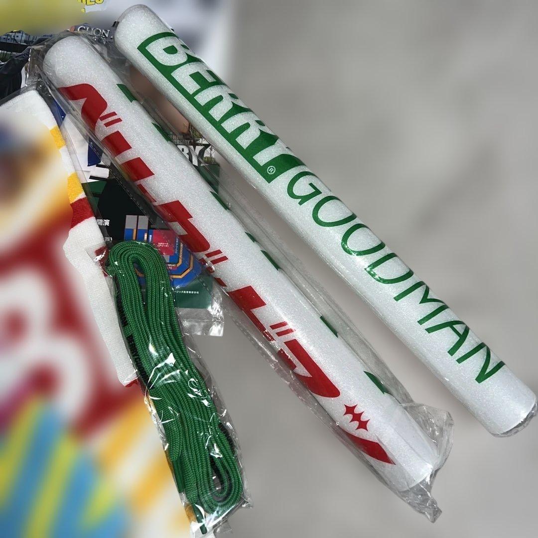 ベリーグッドマン10周年タオルペンライトシール靴紐フライヤー9点アリーナベリポン