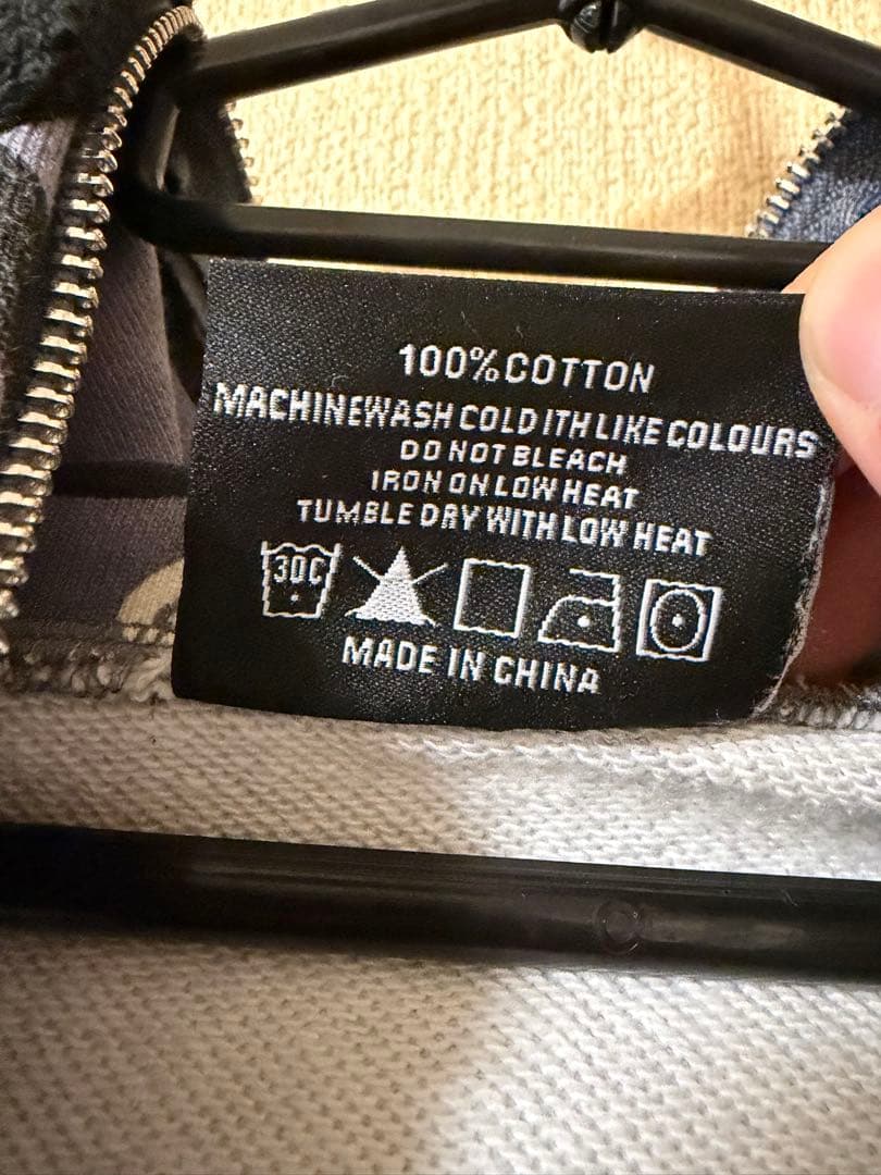 Glo Gang グローギャング　フルジップパーカー グレー　S