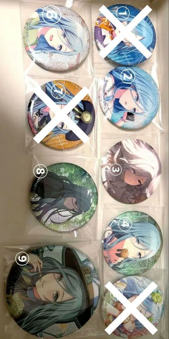 【全て絵柄違い】プロセカ 日野森雫 缶バッジ グリ缶 24個