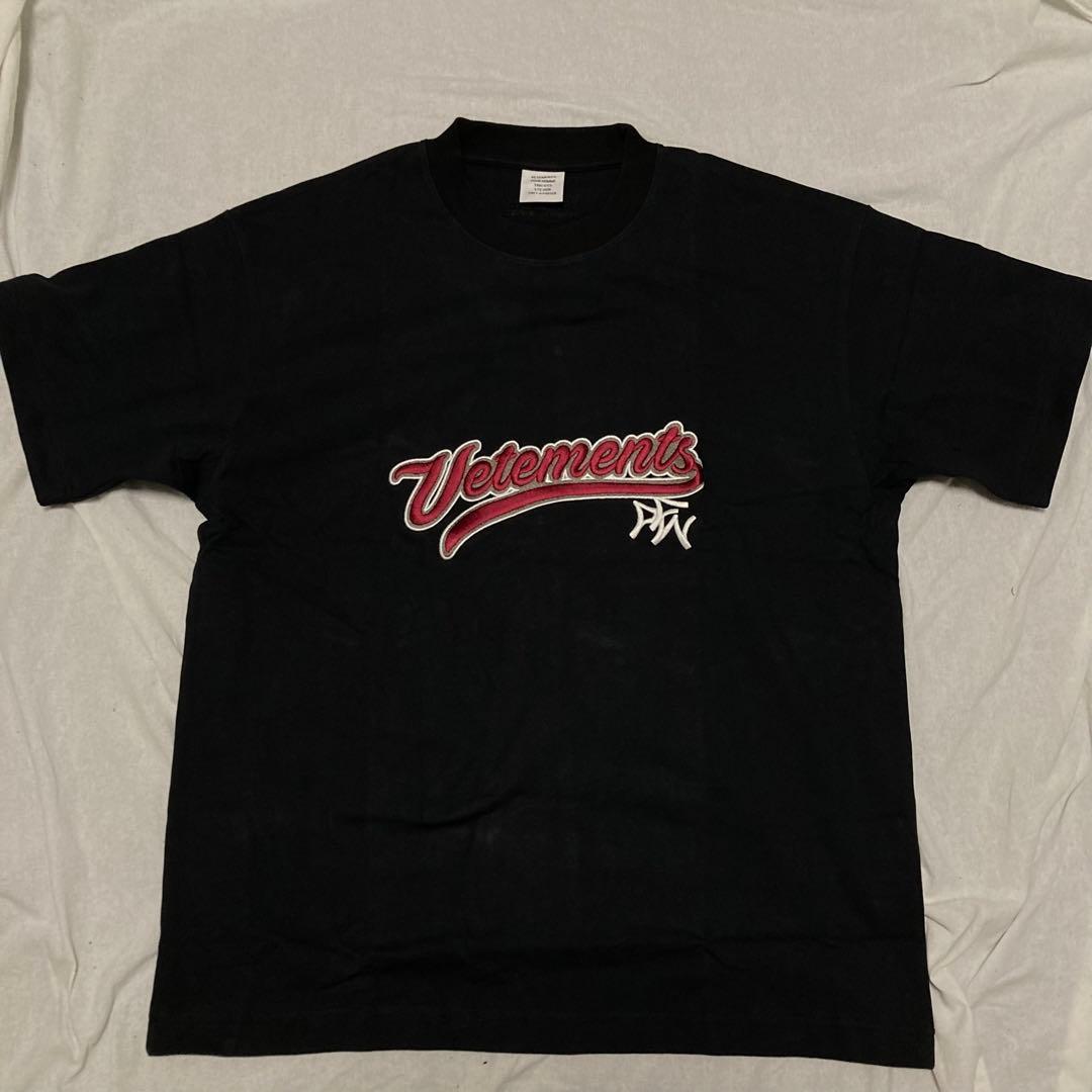 vetements 18ss ベースボール刺繍　tシャツ