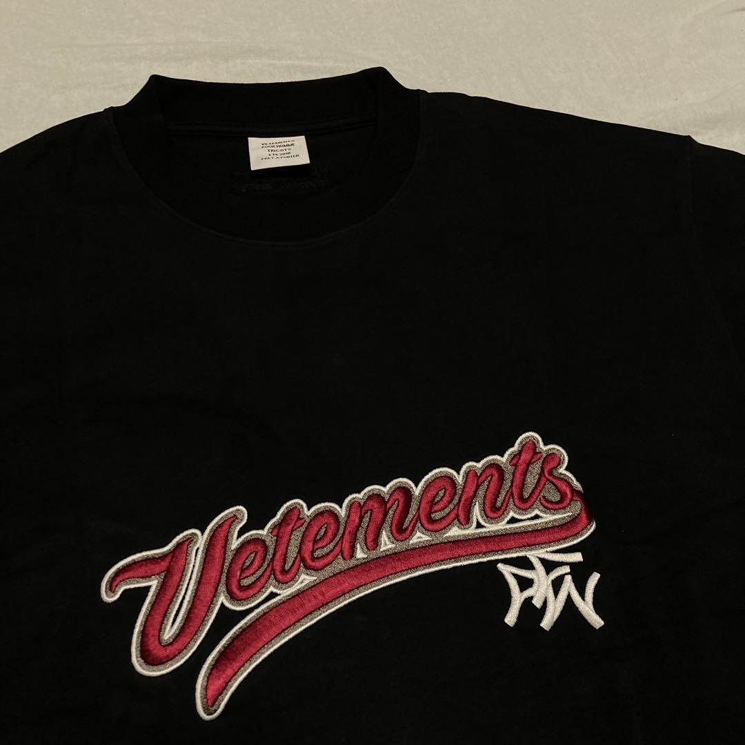 vetements 18ss ベースボール刺繍　tシャツ