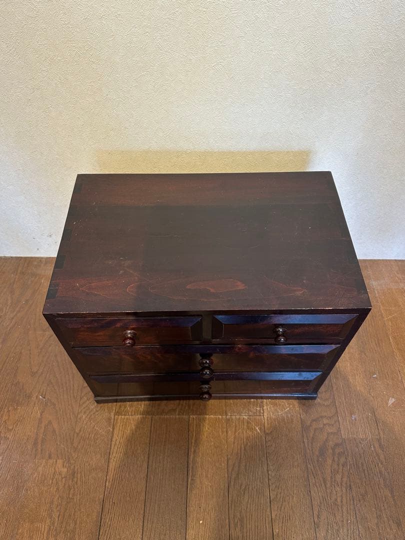 松本民芸家具　凸面小抽斗　小さな箪笥　引き出し家具